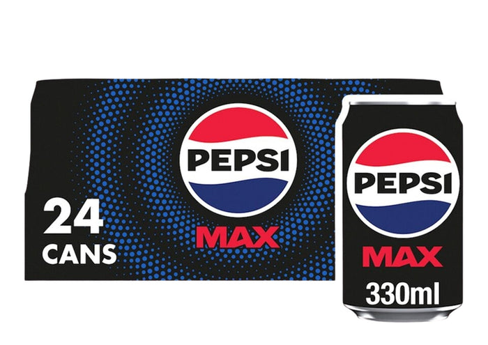 Pepsi Max Cans 330ml (24 Pack)