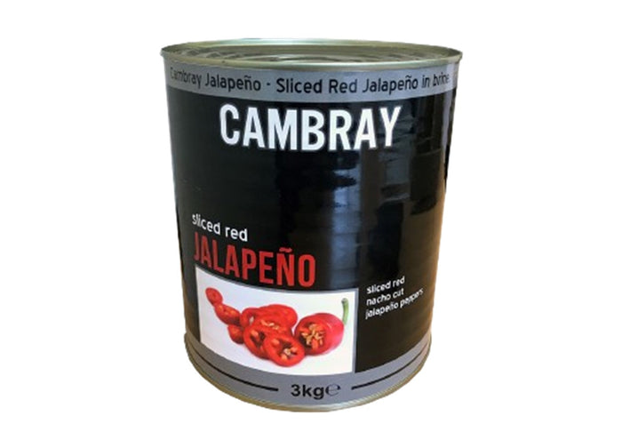 Cambray - Sliced Red Jalapeno (Tin 2.95kg)